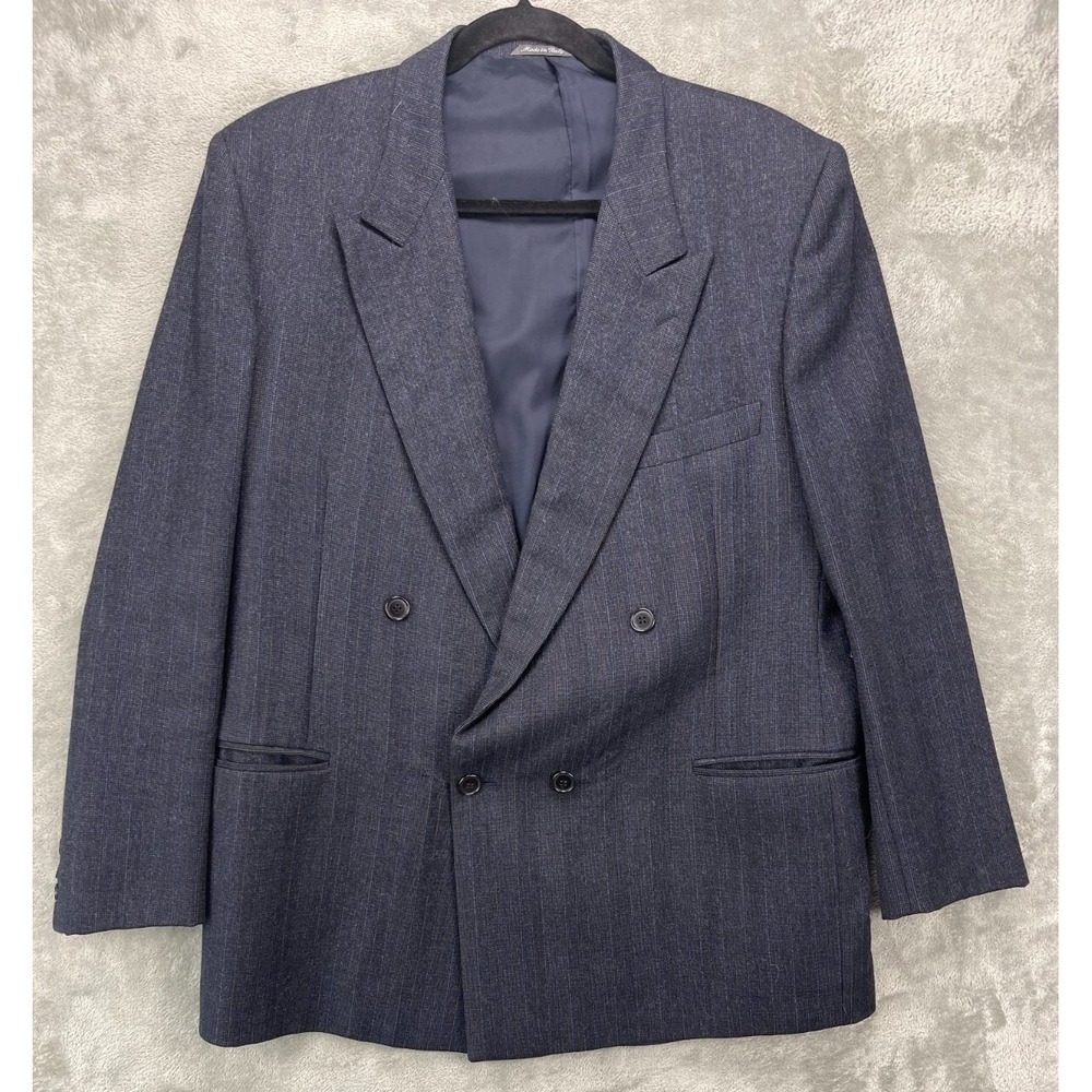 Principe by Marzotto Men's‎ Double Breasted Jacket US 42R Charcoal Made in Italy